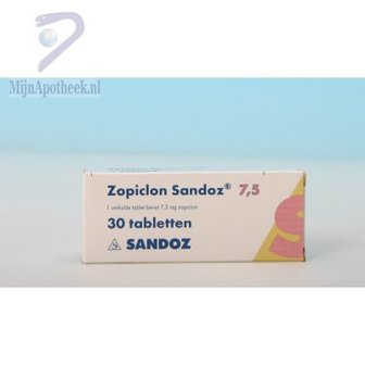 ZOPICLON SANDOZ TABLET 7,5MG