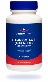 Vegan omega 3 algenolie Orthovitaal 60ca