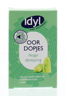 Oordopjes hoge demping Idyl 3paar