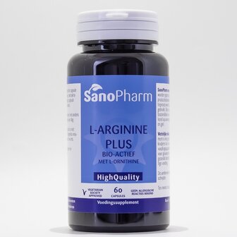 L Arginine plus high quality Sanopharm 60ca