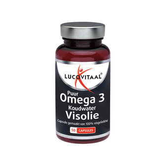 Koudwater visolie puur omega 3 Lucovitaal 50ca