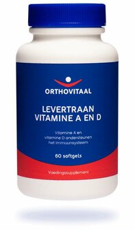 Levertraan Vitamine A en D Orthovitaal 60sft