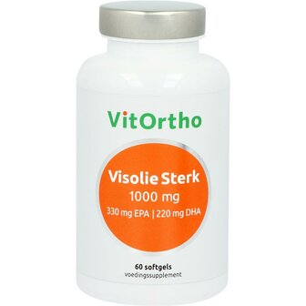 Visolie Sterk 1000 mg 330 mg EPA 220 mg DHA Vitortho 60sft