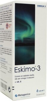 Eskimo 3 vloeibaar limoen Metagenics 105ml