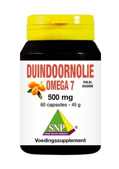 Duindoorn olie omega 7 500 mg halal-kosher SNP 60ca