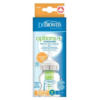 Options+ brede halsfles 150ml Dr Brown&#039;s 1st