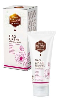 Dagcreme rozen droge huid Traay Bee Honest 50ml