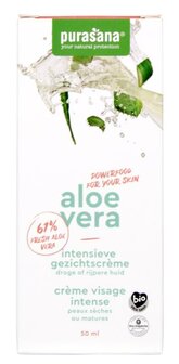 Aloe vera gezichtscreme intensief creme visage bio Purasana 50ml