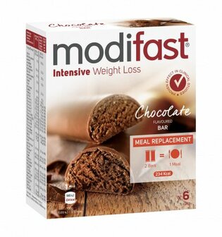 Snack &amp; meal lunchreep melkchocolade 6 x 31 gram Modifast 6x31g