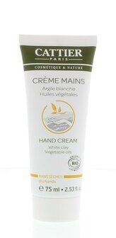 Handcreme witte klei Cattier 75ml