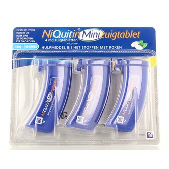 Zuigtablet mini mint 4mg Niquitin 60zt