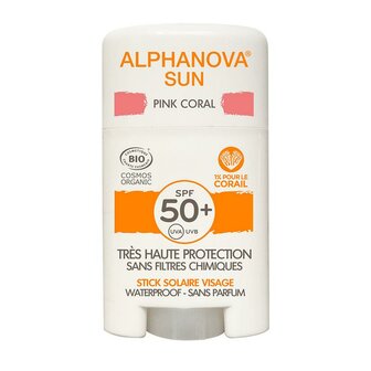 Sun stick SPF50+ face pink Alphanova Sun 12g