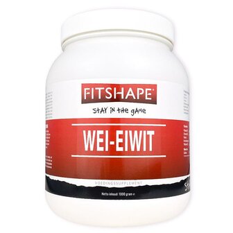 Wei eiwit aardbei Fitshape 1000g