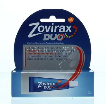 Cream duo Zovirax 2g