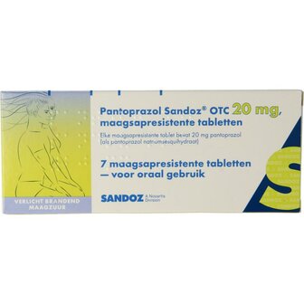 Pantoprazol 20mg Sandoz 7st