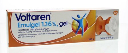 Emulgel 1.16% doseer &amp; smeerdop Voltaren 100g