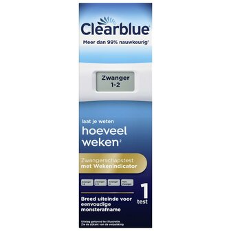 Wekenindicator Clearblue 1st