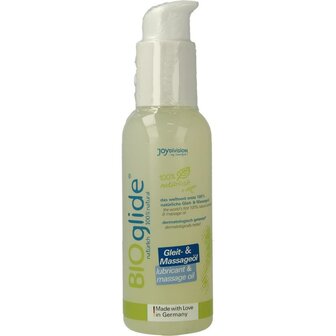 Glijmiddel en massageolie Bioglide 125ml