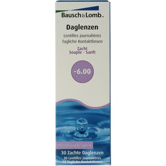 Daglenzen -6.00 Bausch &amp; Lomb 30st