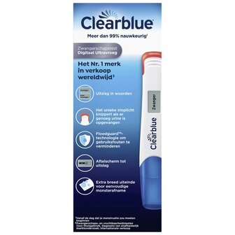 Digitaal ultra vroeg Clearblue 2st