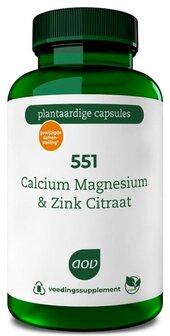 551 Calcium magnesium &amp; zink citraat AOV 90vc