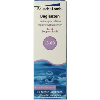 Daglenzen -5.00 Bausch &amp; Lomb 30st