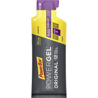 Powergel black currant caffeine Powerbar 41g