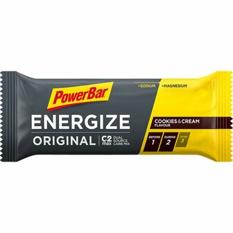 Energize bar cookies &amp; cream Powerbar 55g