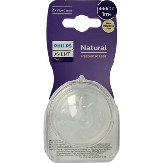 Natural flesspeen 1M+ Avent 2st