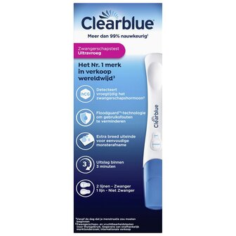 Ultra vroeg Clearblue 2st