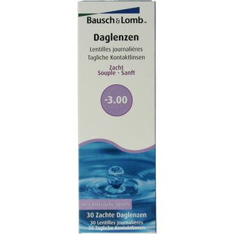 Daglenzen -3.00 Bausch &amp; Lomb 30st