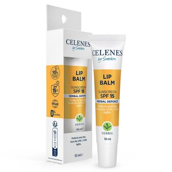 Celenes Herbal lipbalm SPF15, 10ml